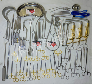 Juego de Instrumentos de Cirugía Plástica Médica Tebbetts para Aumento y Reducción de Senos, Caja de Acero Inoxidable, Manual CE - Product Image 1