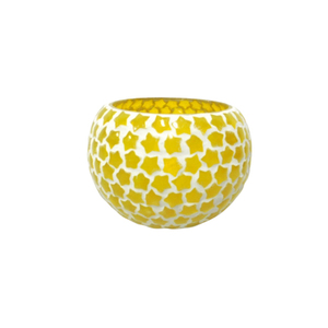 ชุดเชิงเทียนแก้วขนาดกลาง2ชิ้นโถเทียนโมเสคสีม่วงสำหรับตกแต่งสวนและบนโต๊ะทำด้วยมือ - Product Image 5