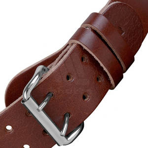 เข็มขัดยกน้ำหนักหนังวัวคุณภาพสูงระดับมืออาชีพ น้ำหนักเบา รองรับหลัง ป้องกันการลื่น สำหรับผู้ชาย - Product Image 5