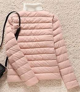 Wholesale High-Street <b>Lightweight</b> Waterproof <b>Puffer</b> Coat for <b>Women</b> Canvas Bubble Hooded Collar Packable <b>Jacket</b> for Winter - Product Image 4
