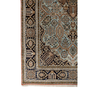 พรมไหมทอมือ Gulmarg รุ่น Pae-6444 สีชมพูม่วงลายเหรียญ สำหรับตกแต่งบ้าน ขนาด 9x12 ฟุต รูปทรงสี่เหลี่ยมผืนผ้า เหมาะสำหรับห้องโถงและห้องนั่งเล่น - Product Image 4