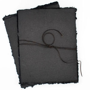 ผ้าฝ้ายทำมือกระดาษแพ็ค25แผ่นขนาด8 5x11ขนาดกล่องสีดำสไตล์นางฟ้าพิมพ์ยูวีออฟเซต - Product Image 1