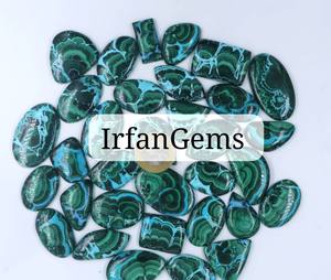 100% คริสโซโคลลามาลาไคท์ cabachite อัญมณีหลวมๆสำหรับทำเครื่องประดับหินคริสโซโคลลามาลามาลาไคต์ - Product Image 5