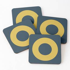 Best Selling Enamel Finishing Tea <b>Coasters</b> Pads Modern Design Top Quality Wooden Tea <b>Coaster</b> <b>Set</b> With Holder for Kitchen Used - Product Image 5