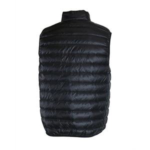 เสื้อกั๊กเสื้อโค้ทสำหรับผู้ชายสีดำแขนสั้นแบบไม่มีซิปด้านหน้ามีขนเป็ดสไตล์ล่าสุดสำหรับผู้ชาย - Product Image 3