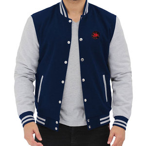 Wholesale <b>Men's</b> Premium Quality Varsity <b>Jacket</b> with Stand Collar Woolen Fabric <b>Down</b> <b>Filled</b> Eco-Friendly - Product Image 1