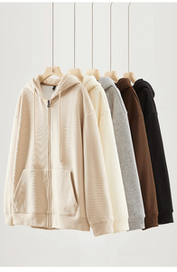 Fabricantes de ropa para hombre Custom 500 GSM Silver Fox Fleece Heavyweight Hoodies Zip Up HOODIE - Product Image 3