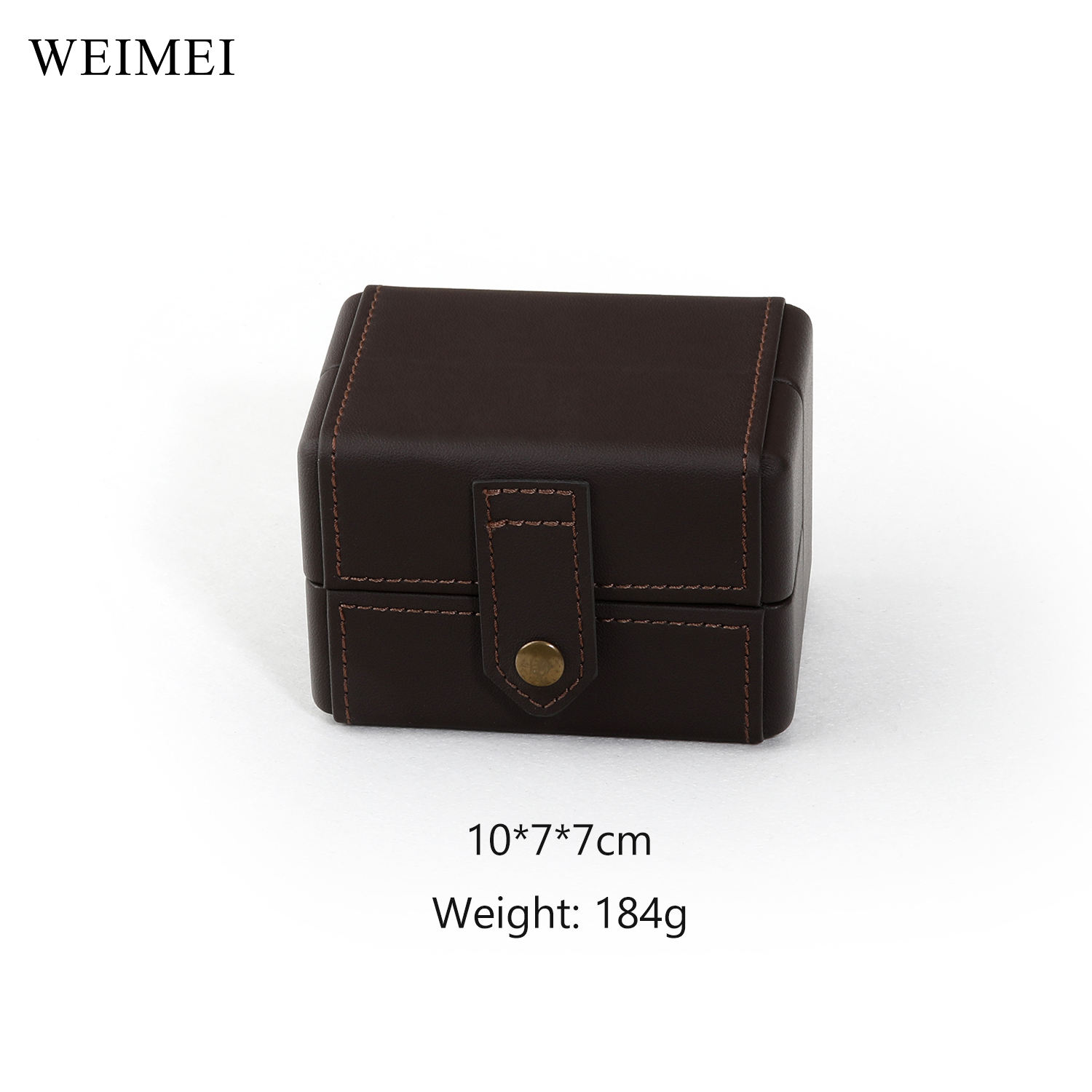 กล่องนาฬิกาสีน้ำตาล