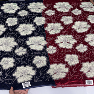 ผ้ากำมะหยี่พรีเมียมพร้อมงานปักสุดประณีตสำหรับเสื้อผ้าแฟชั่น อาบายะห์ คาฟตัน และของตกแต่งบ้าน - Product Image 1