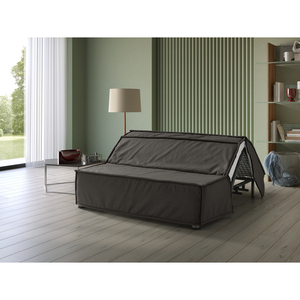 Evergreenweb Modern Steel Frame 2-Seater <b>Sleeper</b> <b>Sofa</b> <b>Bed</b> Italy Made Armless Removable Cover Dining Compatible Living Room - Product Image 6