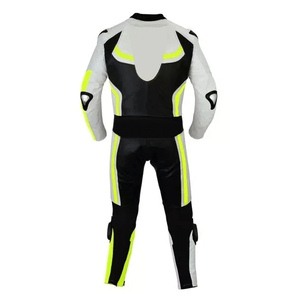 Traje de carreras de motos de cuero de vaca rojo personalizado para hombre, protecciones de armadura CE a prueba de viento, estampado para montar en motocicleta de talla grande - Product Image 5