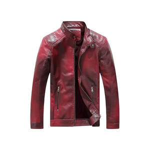 Veste en cuir véritable pour homme, couleur unie, design patchwork, imperméable, respirante, manteau d'hiver, logo personnalisé sur le devant, vente en gros - Product Image 6