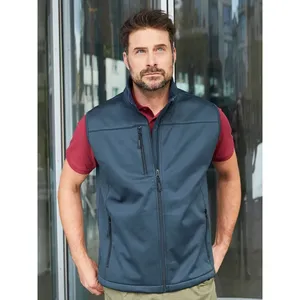 Chaleco Softshell Sostenible para Hombre, para Senderismo, con Bolsa Impermeable - Product Image 1