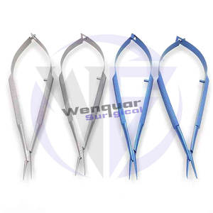 Pinzas Portaagujas Oftálmicas de Acero Titanio Azul para Microcirugía de Cataratas, Instrumentos Más Vendidos, Artículo Personalizado - Product Image 6