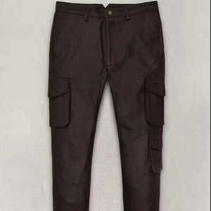 กางเกงหนังขายาวปกติคุณภาพสูงสำหรับ100% กางเกงหนังทำจากผ้าแห้งเร็วคุณภาพสูง - Product Image 1