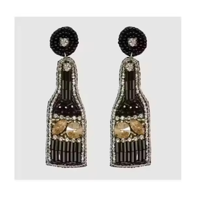 Boucles d'oreilles pendantes faites à la main avec des perles, boucles d'oreilles uniques en perles de rocaille, bijoux bohèmes, boucles d'oreilles artisanales pour femmes - Product Image 6