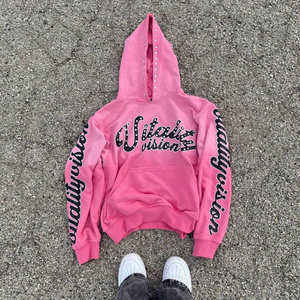 Sweat-shirts délavés à l'acide fabriqués au Pakistan, vêtements décontractés, sweat-shirts délavés à l'acide, basiques en coton mélangé, logo personnalisé, sweat-shirts délavés à l'acide - Product Image 4