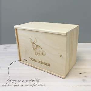 Bunny Themed Decorative Storage <b>Box</b> for <b>Keepsakes</b> - Product Image 3