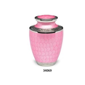 Engraved Nickle Plated Brass Cremation Adult Urn For Human Ashes Decorative Large Funeral Urn With Free <b>Velvet</b> <b>Bag</b> - Product Image 3
