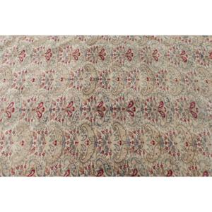 พรมตุรกีโบราณขนาดใหญ่ 5.7x8.5 ฟุต (175x259 ซม.) พรมลายอิคัตสีแดง - Product Image 4