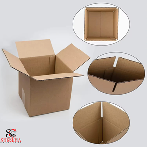 Custom Logo Printed Recyclable Strong Brown Moving Shipping Carton <b>Boxes</b> <b>Heavy</b>-<b>Duty</b> Reusable Square Box Custom Logo <b>Boxes</b> - Product Image 3