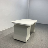 Kustom Pabrik gaya Eropa Modern komputer rumah bentuk L Laptop meja kantor dengan laci