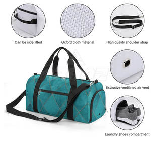 Nuevo logotipo personalizado Bolsas de lona de gran capacidad Bolsa de lona de viaje deportiva personalizada ligera - Product Image 4