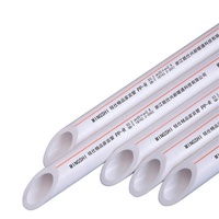 Tuyaux en polypropylène plastique pour plomberie d'eau de 16 à 63 mm pour eau chaude et froide, tuyau d'eau PPR