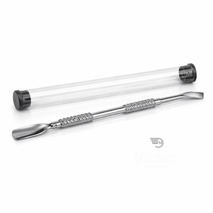 Pousse-cuticules professionnel en acier inoxydable à double extrémité, poignée antidérapante, résistant à la rouille, pour manucure, pédicure, nettoyage et soin des ongles - Product Image 6