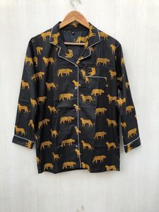 Pijama de mujer, pijama de algodón con estampado de Tigre, vestido de dormir cómodo, Conjunto de pijama de mujer, ropa de dormir cómoda, pijama indio hecho a mano, - Product Image 3