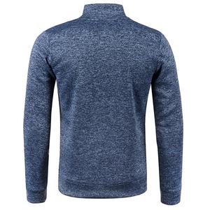 Veste d'hiver décontractée pour homme en polaire à manches longues et col montant à capuche, respirante, 100 % polyester, avec fermeture éclair, pour l'extérieur - Product Image 6