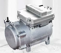 Compresor de Aire Acondicionado RGFROST 12V 24V DC, Tipo Universal, Compresores de Aire Eléctricos para Automóviles, para Autos con Motor VW DE
