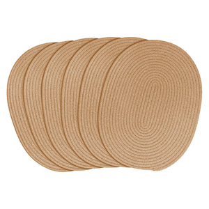 Faux Leather Cotton Placemats Eco-Friendly, Breathable, <b>Heat</b>-Resistant Dining Table <b>Mats</b> for Home, Bedding & Restaurant Use - Product Image 4