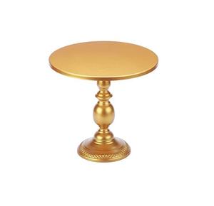 Support à gâteau en métal pour mariage Plateau Argent poli Luxe Plateau tournant pour dessert Socle pour gâteau et fruits Outils et accessoires de décoration - Product Image 5