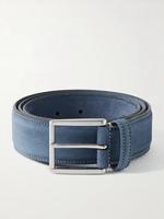 Ceinture en cuir véritable pour homme |   Finition en daim bleu premium |   Boucle classique à ardillon |   Fournisseur en gros OEM |   Divine International