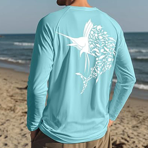 Top qualité 2025 maillot de pêche personnalisé bas prix Polyester impression personnalisée maillot de Sublimation à manches longues maillot de pêche - Product Image 3