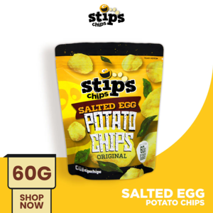 Calidad de exportación asequible al por mayor Stip's Chips Patatas fritas de huevo salado Original 60g - Product Image 2