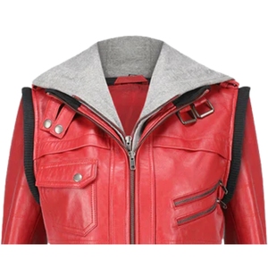 Chaqueta de Motocicleta de Cuero Genuino para Mujer, Calidad Premium, Hecha a Medida, con Estampado Elegante, Acabado Invernal, Resistente al Viento y Ecológica - Product Image 4