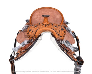 Conjunto de Cabezada y Pechera de Cuero Genuino Estilo Western, Equipo para Caballos, Accesorios para Caballos, Producto Ecuestre - Product Image 2