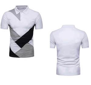 Vente en gros de t-shirts pour hommes à manches courtes polo 100% coton vêtements décontractés polos respirants unisexes anti-rides personnalisés - Product Image 5