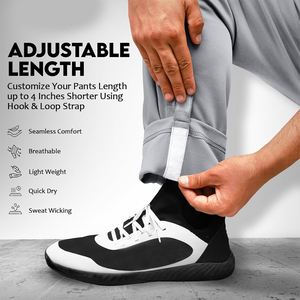 Pantalon de softball en coton et polyester pour jeunes, vêtements de sport de couleur gris clair, pantalon de baseball léger à séchage rapide avec poche arrière - Product Image 3