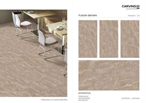 Flury Natural último diseño promocional decorar pared tallada azulejo de cerámica 60x120cm 60*120 600x1200 azulejos de suelo azulejos de porcelana - Product Image 5