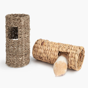 Tunnel de jacinthe d'eau naturelle pour petits animaux, Cage de lapin tissée à la main, vente en gros, vietnamien - Product Image 3