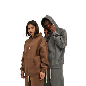 Conjunto personalizado de Sudadera con capucha y pantalón unisex de tela pesada GSM, bordado e impresión de logotipo OEM, venta al por mayor de fábrica - Product Image 4