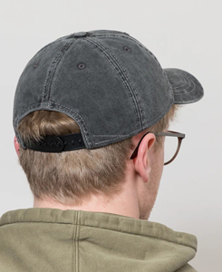 Casquette de baseball 5 panneaux noire et grise pour homme, qualité supérieure, douce, délavée, respirante, imperméable, avec rivets, motif uni, impression numérique - Product Image 3