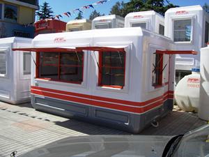 Kiosque de modèle extérieur SAFTER MARINE édition limitée, écologique, 270x390cm, hauteur 240cm, polyester et fibre de verre, pour la construction de salles à manger en plein air - Product Image 2