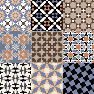 Moroccan Style Color Brick Tile 30x30cm Square Art Floor Pattern Modern Design - Product Image 4