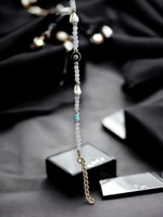 DAFNI BIG PAZAR Werbeartikel Handgefertigtes Böhmisches Perlenarmband Naturstein Edelmetall-Legierung Unisex Geschenk Istanbul