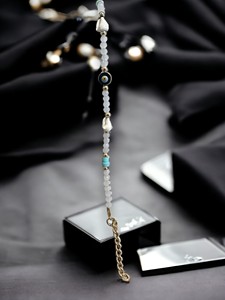Pulsera Artesanal Bohemia con Cuentas y Piedras Naturales, Aleación de Metales Preciosos, Unisex, Regalo de Estambul, DAFNI BIG PAZAR - Product Image 2