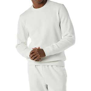 Sweat-shirt surdimensionné pour homme de haute qualité personnalisé, sweat-shirt uni à épaules dénudées, sweat-shirt lourd à bas côtelé - Product Image 2